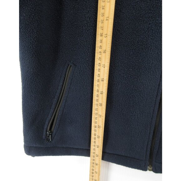 VINTAGE Eddie Bauer Vest Large Fleece Jacket Hiking Zip Up Y2K Gorpcore - Picture 3 of 9